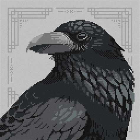 raven pixel art